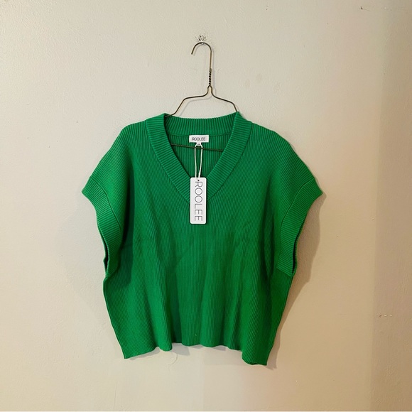 Roolee Sweaters - NWT Roolee Kelley Green Short Sleeved Sweater